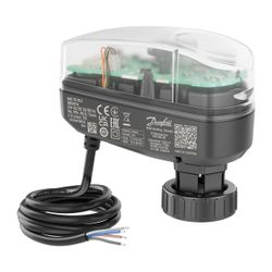 Danfoss Stellantrieb AME 110 NLX, 24V AC/DC 150N, Hub 7,5mm, 5,0m Kabel, für AB-QM DN... DANFOSS-082H8124 5715162792834 (Abb. 1)