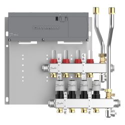 Danfoss Fußbodenheizungsverteiler SGCi Edelstahl, 4 Heizkreise, 230V, 145H1944... DANFOSS-145H1944 5715162905722 (Abb. 1)