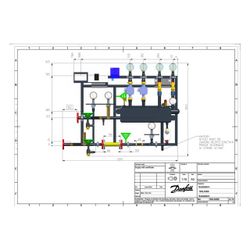 Danfoss Fernwärmestation DSE1 MIDI, 20kW, PN 25, wandhängend, Anschluss links, 165L50... DANFOSS-165L5069 5715162937785 (Abb. 1)