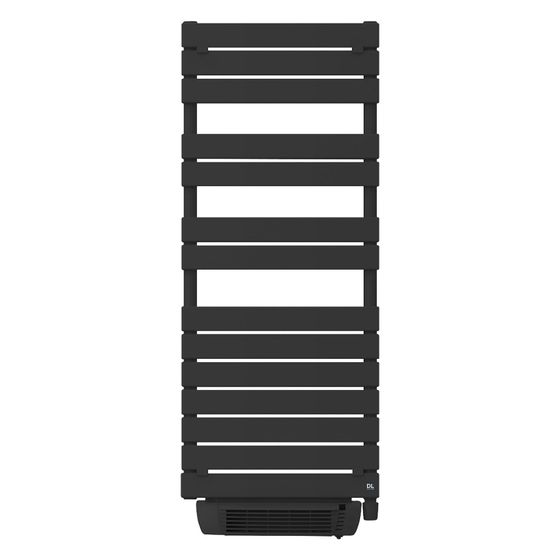 DeLonghi Cobalto Elektro-Handtuchheizkörper E-Flow, 500W, DN 15, Stahl, Anthrazit