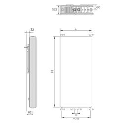 DeLonghi Stahl-Planheizkörper Linear Typ 22, 2000x600mm, 10 bar, 110 Grad C, Stahl, Schwarz... DELONGHI-0146526860  (Abb. 1)
