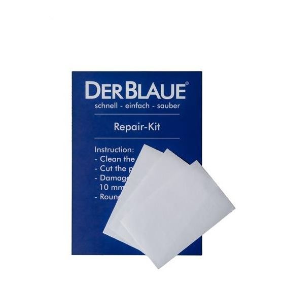 Der Blaue Flickset, 3x Ultra-Stark klebende Flicken für Reparaturen kleiner Beschädigungen an der Wanne