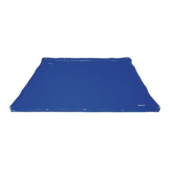 Der Blaue Unterlegwanne 190x140x5cm – Bodenschutz, hochklappbare Biegemetallstreifen, umlaufende Ösen