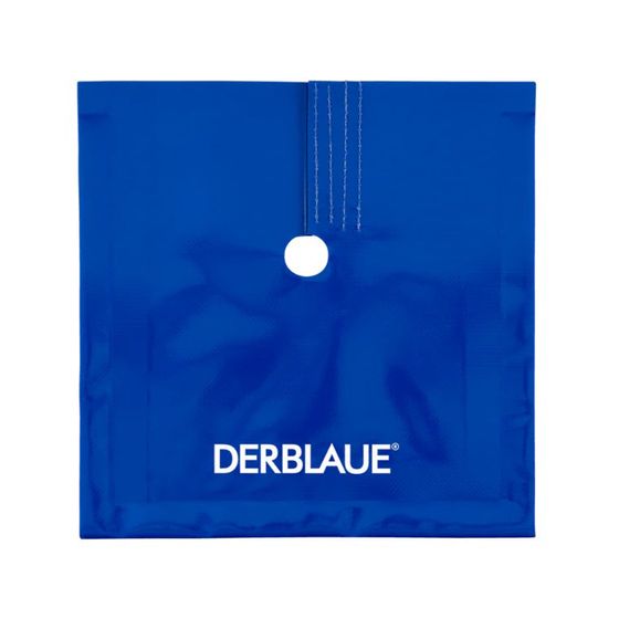 Der Blaue Einfachrosette für ein Rohr 22 mm, Flexibler Spritzschutz mit Biegemetallelementen, beliebig oft formbar