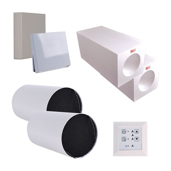 Glen Dimplex Lüftungs-Erweiterungs-Set DL 40 BSet E, Renovierung max. 30m3/h, 381930