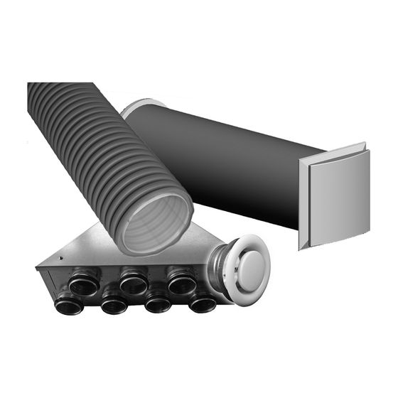 Glen Dimplex Kunststoff-Flex Paket, Wohneinheiten bis 160m2 für dezentrale Zuluft- und zentrale Abluftführung