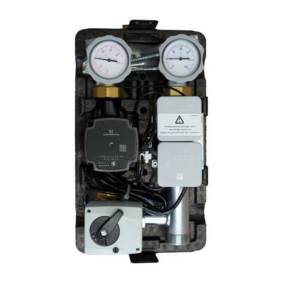 Glen Dimplex Modul gemischter Heizkreis MHMC 25 System M, DN 25 heizen / kühlen mit 3-Wege-Mischer, Stellmotor und Umwälzpumpe