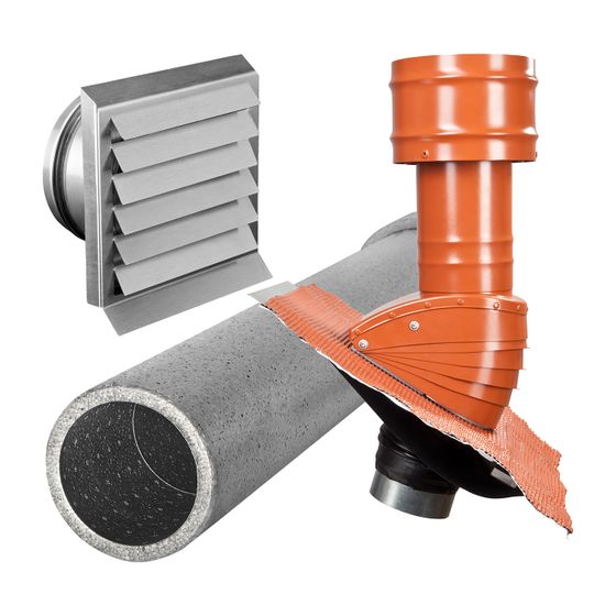Glen Dimplex Sono-Flex Paket SFP AF DW, für Außenluft und Fortluft am Dach mit Dachhaube