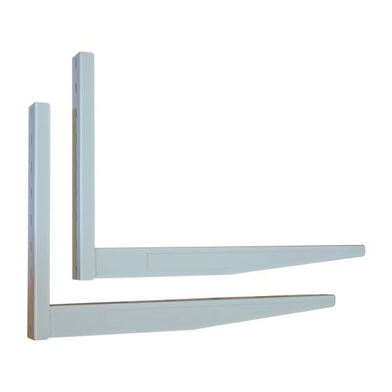 Glen Dimplex Wandkonsole für Split-Wärmepumpe, zur Wandbefestigung der LIA-Außeneinheit, Stahl, Weiß