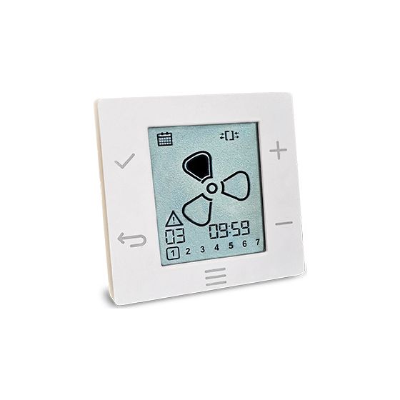 Glen Dimplex Funksteuerung Lüftung ZL-C 230V, LCD Display Auf-/Unterputz 83x83x40mm, 382340