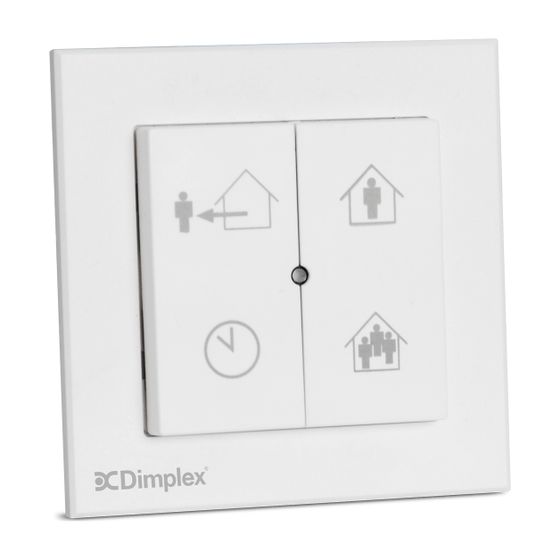 Glen Dimplex Funksteuerung Lüftung ZL-C 3V, 4-Tasten für ZL-Lüftungsgeräte Batteriebetrieb, 382350