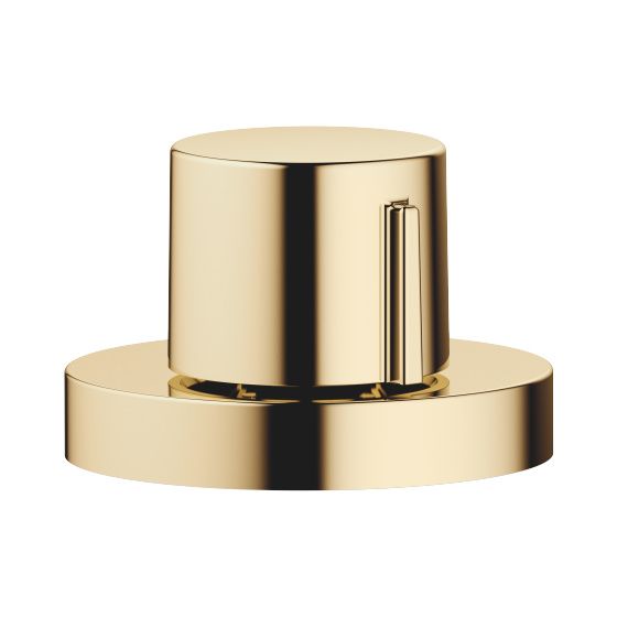 Dornbracht Exzenterbetätigung mit Drehknopf für ein Becken inkl. Adapter für Bowdenzug 10710970, Messing 23kt Gold