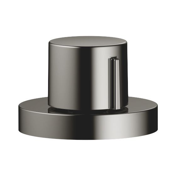 Dornbracht Exzenterbetätigung mit Drehknopf für ein Becken inkl. Adapter für Bowdenzug 10710970, Dark Chrome