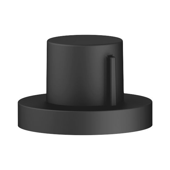 Dornbracht Exzenterbetätigung mit Drehknopf für ein Becken inkl. Adapter für Bowdenzug 10710970, Schwarz matt