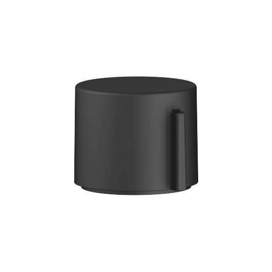 Dornbracht Exzenterbetätigung mit Drehknopf für ein Becken inkl. Adapter für Bowdenzug 10712970, Schwarz matt