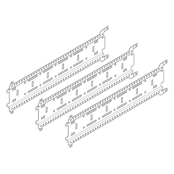 Dornbracht Montageschiene Symetrics xGRID 555x135x12mm, 3 Stück