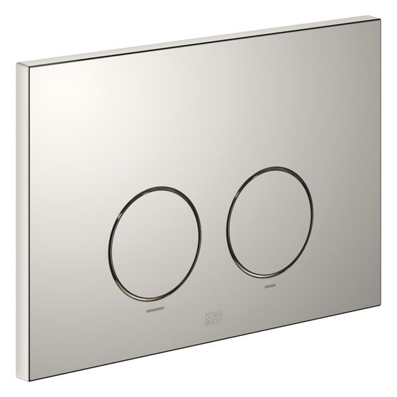 Dornbracht Betätigungsplatte rund, für WC-Unterputz-Spülkasten Geberit, 169x246x12mm, Platin