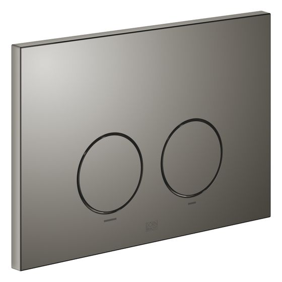 Dornbracht Betätigungsplatte rund, für WC-Unterputz-Spülkasten Geberit, 169x246x12mm, Dark Chrome