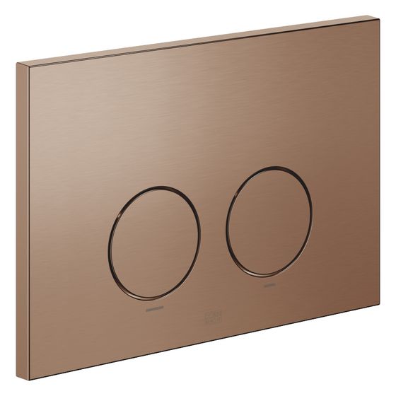 Dornbracht Betätigungsplatte rund, für WC-Unterputz-Spülkasten Geberit, 169x246x12mm, Bronze gebürstet
