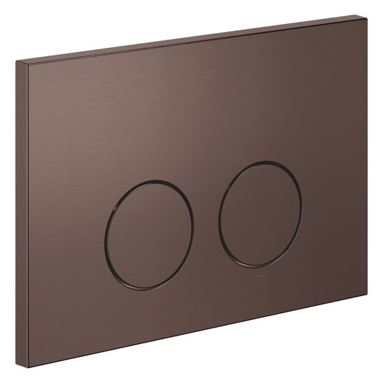 Dornbracht Betätigungsplatte rund, für WC-Unterputz-Spülkasten Geberit, 169x246x12mm, Dark Bronze gebürstet (PVD)