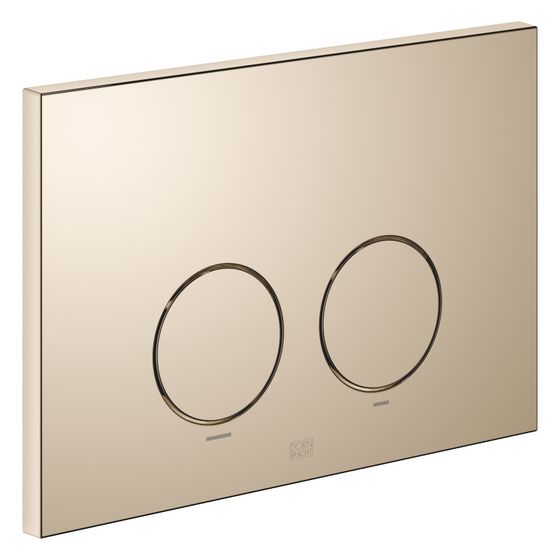Dornbracht Betätigungsplatte rund, für WC-Unterputz-Spülkasten Geberit, 169x246x12mm, Champagne 22kt Gold