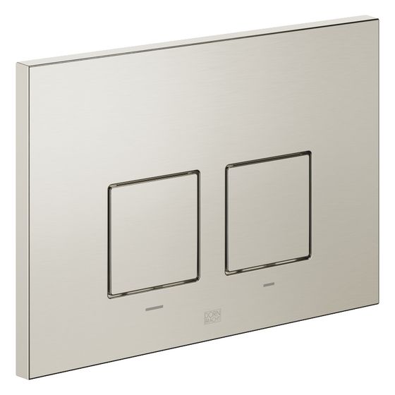 Dornbracht Betätigungsplatte eckig, für WC-Unterputz-Spülkasten Geberit, 169x246x12mm, Platin gebürstet