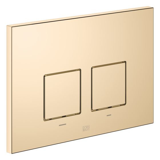 Dornbracht Betätigungsplatte eckig, für WC-Unterputz-Spülkasten Geberit, 169x246x12mm, Messing 23kt Gold