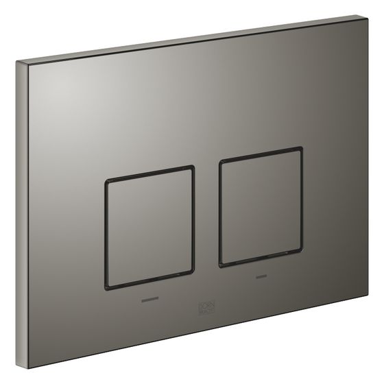 Dornbracht Betätigungsplatte eckig, für WC-Unterputz-Spülkasten Geberit, 169x246x12mm, Dark Chrome