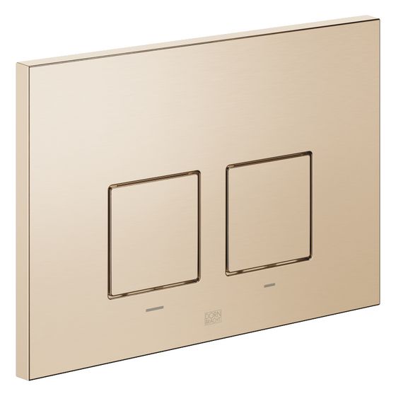Dornbracht Betätigungsplatte eckig, für WC-Unterputz-Spülkasten Geberit, 169x246x12mm, Light Gold gebürstet