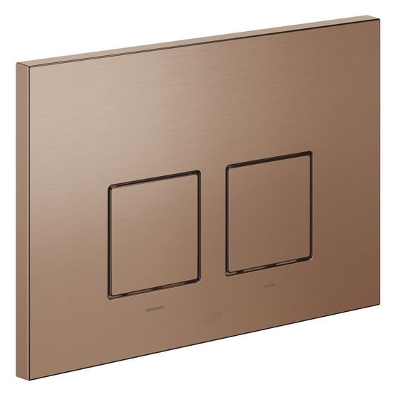 Dornbracht Betätigungsplatte eckig, für WC-Unterputz-Spülkasten Geberit, 169x246x12mm, Bronze gebürstet