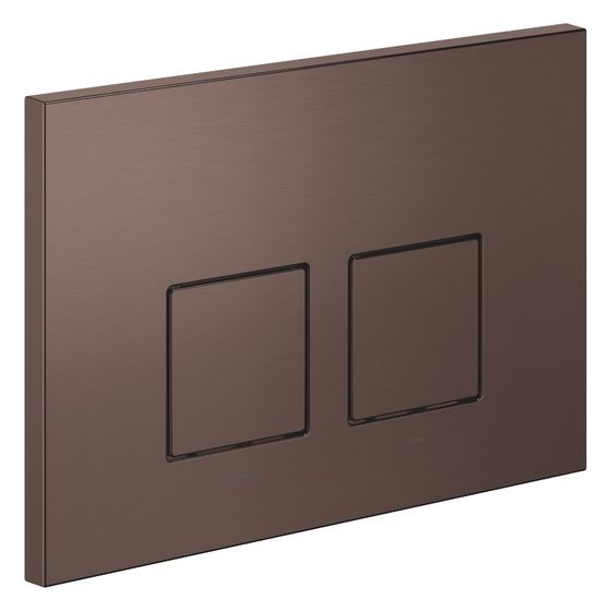 Dornbracht Betätigungsplatte eckig, für WC-Unterputz-Spülkasten Geberit, 169x246x12mm, Dark Bronze gebürstet (PVD)