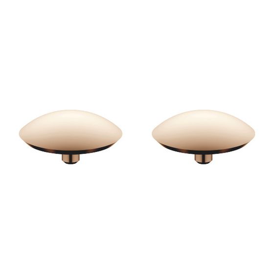 Dornbracht Zierkappen für Perfecto, Champagne 22kt Gold