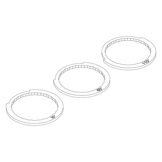 Dornbracht Schwenkbegrenzungsset 30/60/110 Grad für Küchenarmaturen, 1282197090