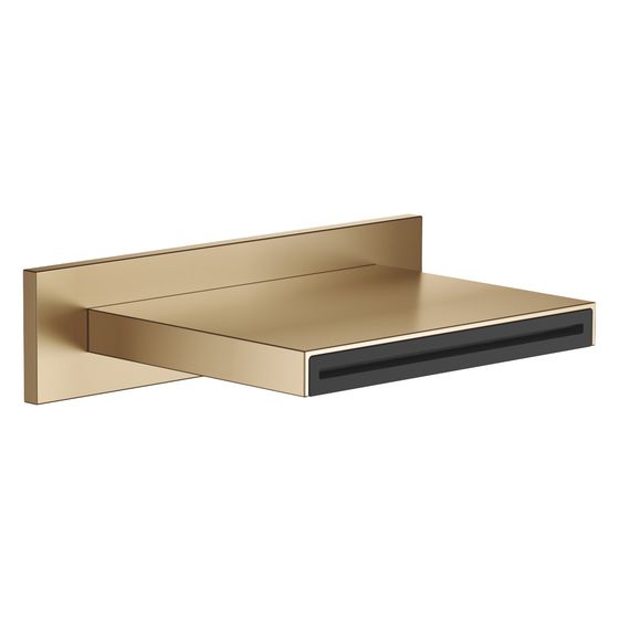 Dornbracht Schwallauslauf Water Sheet für Wandmontage Ausladung 150mm, Dark Brass gebürstet