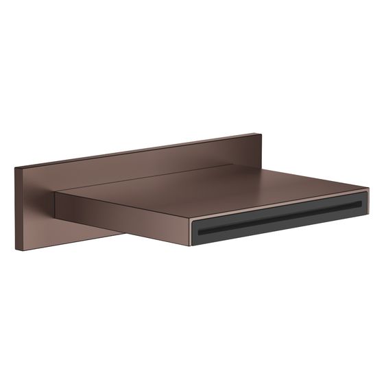 Dornbracht Schwallauslauf Water Sheet für Wandmontage Ausladung 150mm, Dark Bronze gebürstet PVD