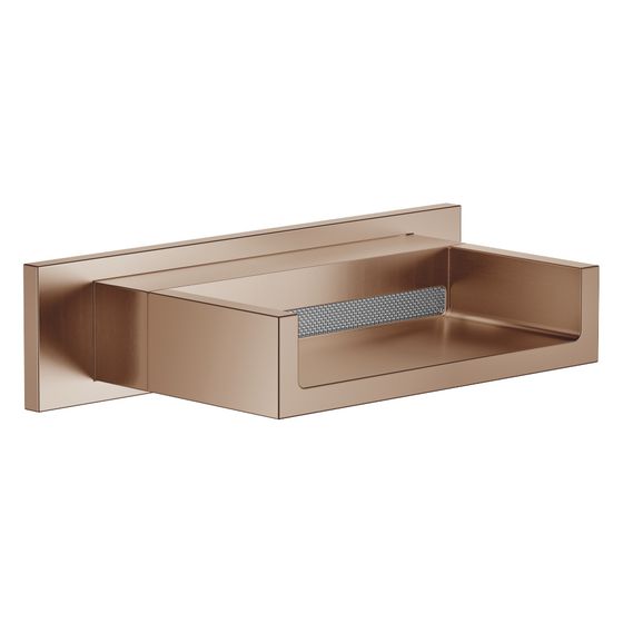 Dornbracht Schwallauslauf Water Fall für Wandmontage Ausladung 120mm, Bronze gebürstet