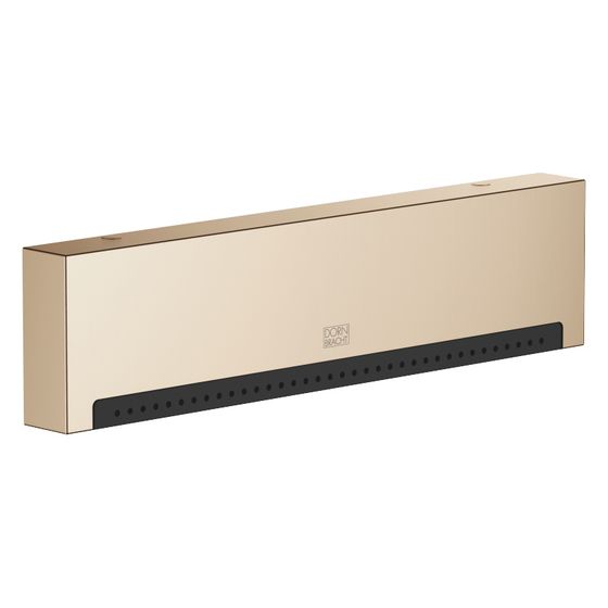 Dornbracht Schwallauslauf Water Fall mit Einzelstrahlen für Wandmontage Ausladung 22mm, Champagne gebürstet 22kt Gold