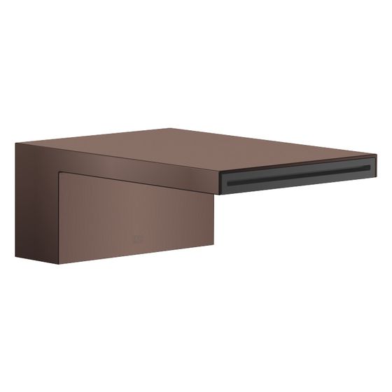 Dornbracht Wannen-Schwallauslauf Mem, ohne Umstellung für Standmontage, 235mm, max. 26,5l/min, Dark Bronze gebürstet PVD