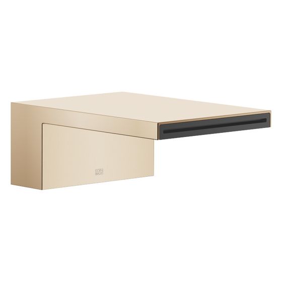 Dornbracht Wannen-Schwallauslauf Mem, ohne Umstellung für Standmontage, 235mm, max. 26,5l/min, Champagne gebürstet 22kt Gold