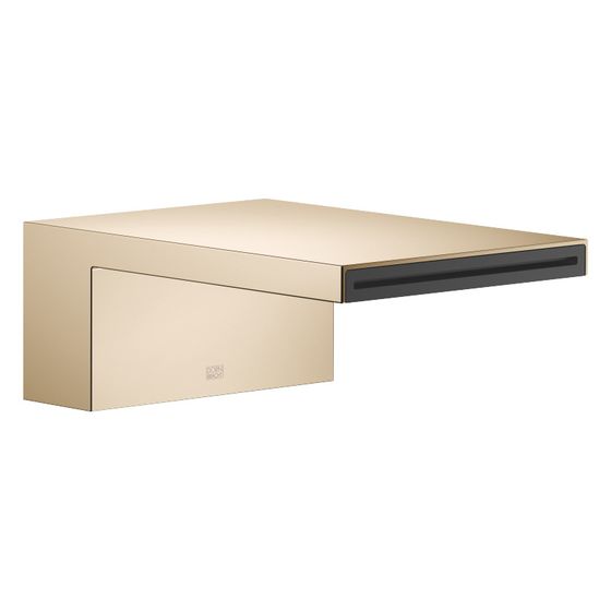 Dornbracht Wannen-Schwallauslauf Mem, ohne Umstellung für Standmontage, 235mm, max. 26,5l/min, Champagne 22kt Gold