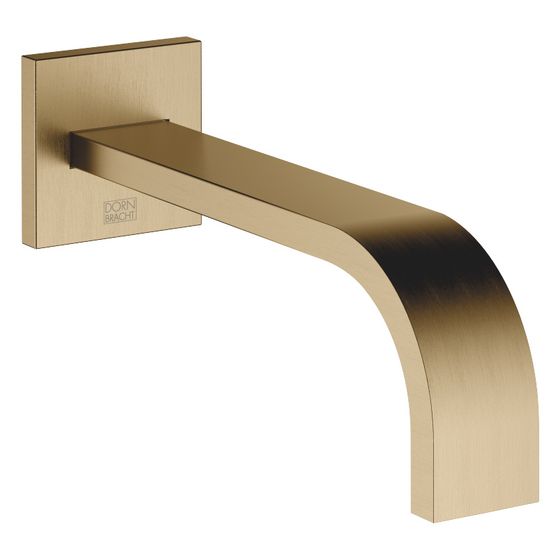 Dornbracht Waschtisch-Wandauslauf Mem, starrer Auslauf, Ausladung 200mm, max. 5,7l/min, Dark Brass gebürstet