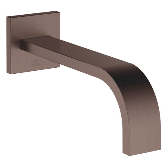 Dornbracht Waschtisch-Wandauslauf Mem, starrer Auslauf, Ausladung 200mm, max. 5,7l/min, Dark Bronze gebürstet PVD