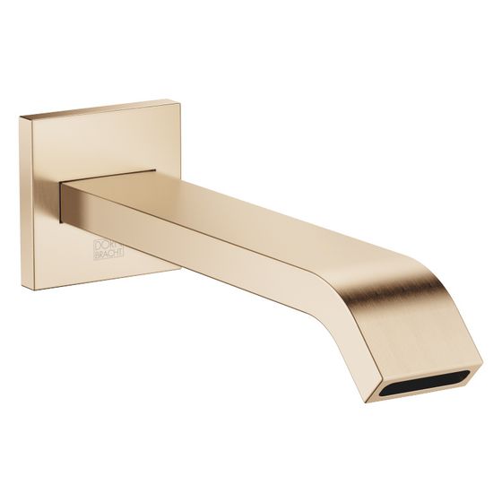 Dornbracht Wannenauslauf IMO für Wandm. Ausladung 200mm, 25,1l/min, Light Gold gebürstet