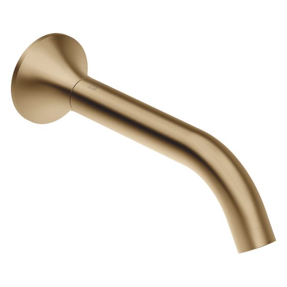 Dornbracht Wannenauslauf Vaia für Wandmontage Ausladung 200mm, Dark Brass gebürstet, 13801809-39