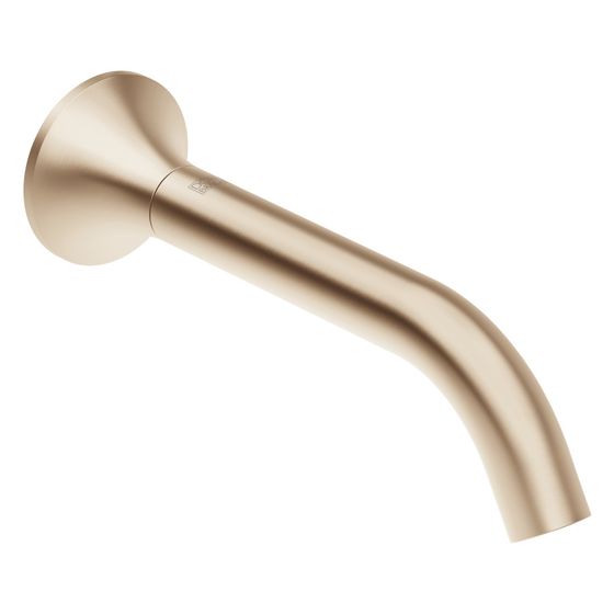 Dornbracht Wannenauslauf Vaia für Wandmontage Ausladung 200mm, Champagne gebürstet 22kt Gold, 13801809-46