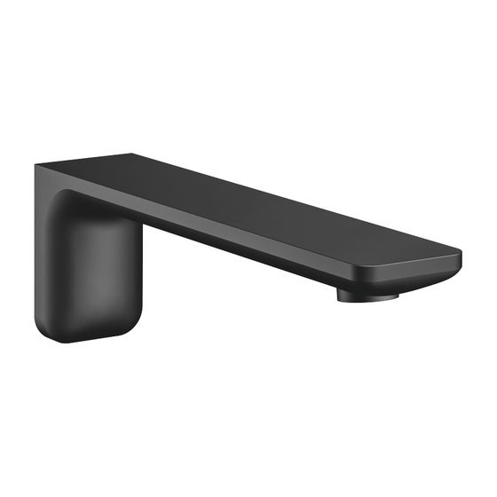 Dornbracht Wannenauslauf Lissé für Wandmontage 210mm, 21,5l/min, Schwarz matt