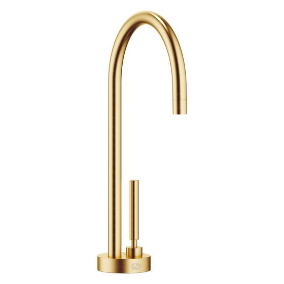 Dornbracht Kaltwasser-Armatur Tara, Ausladung 146mm, max. 3,8l/min, Messing gebürstet 23kt Gold