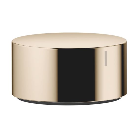 Dornbracht Seitenventil Deque linksschließend warm ohne Rosette Bohrung 32mm Griff 60mm, Champagne 22kt Gold