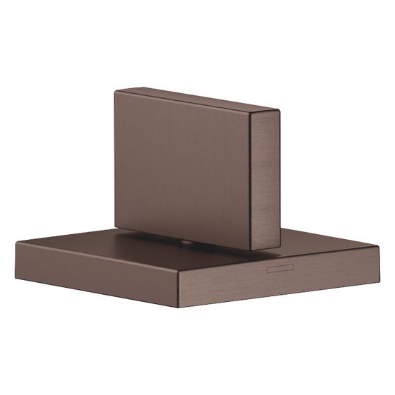 Dornbracht Seitenventil Mem, eckig, rechtsschließend, kalt, Rosette 60x60mm, Dark Bronze gebürstet