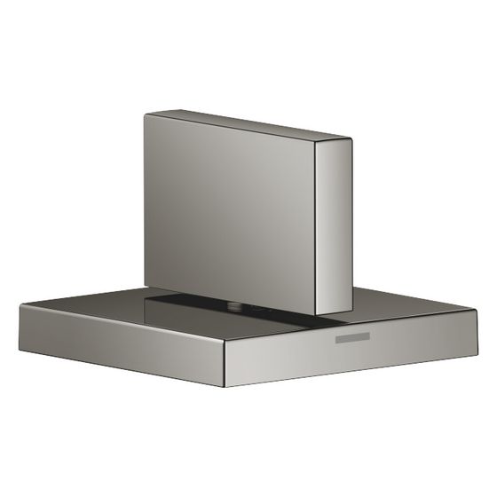 Dornbracht Seitenventil Mem, eckig, linksschließend, warm, Rosette 60x60mm, Dark Chrome